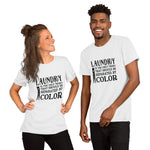 Laundry Separated by Color Black History Month Short-Sleeve Unisex T-Shirt - Get Imani Designs